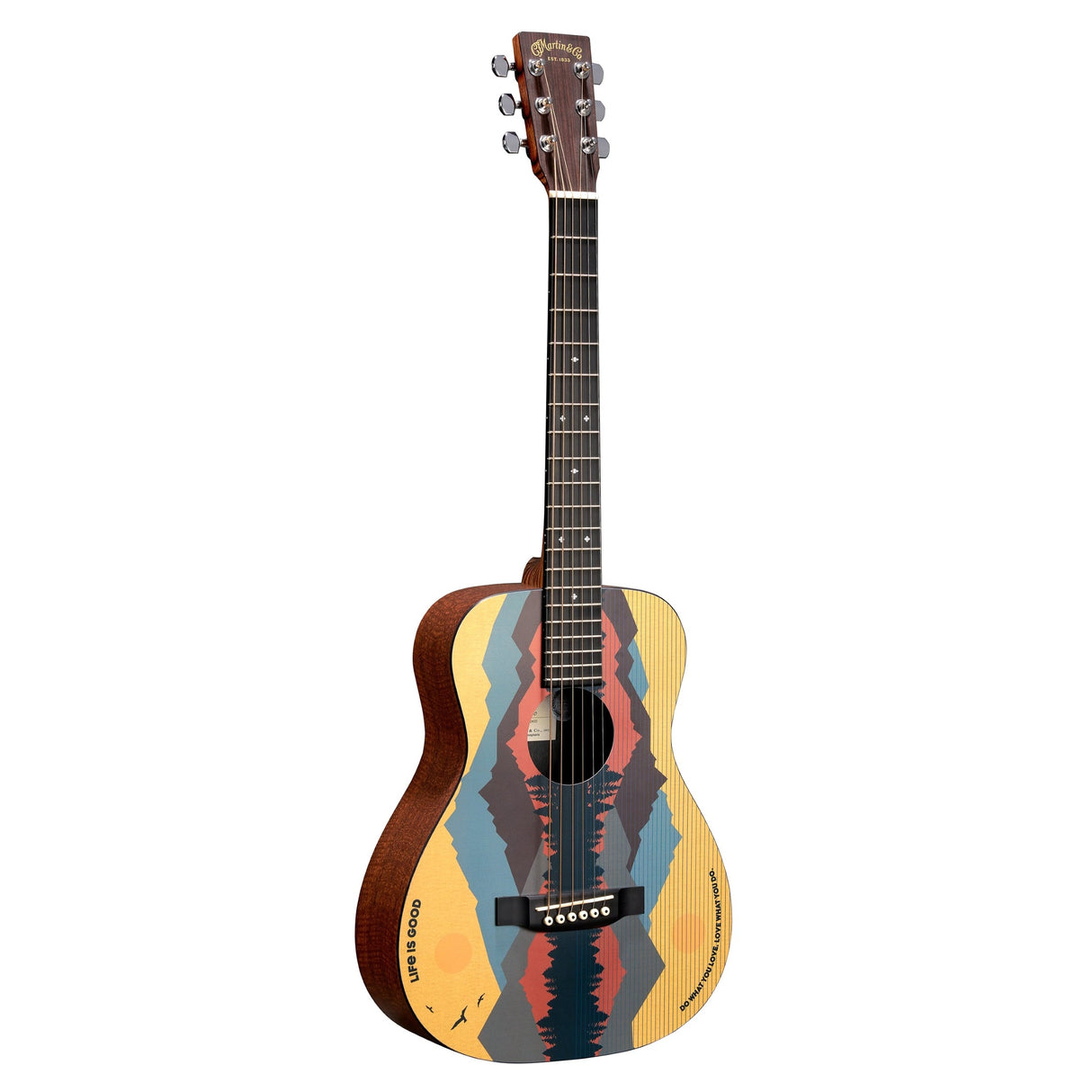 Martin & Co LX1 Life is Good Reisgitaar Semi Akoestisch