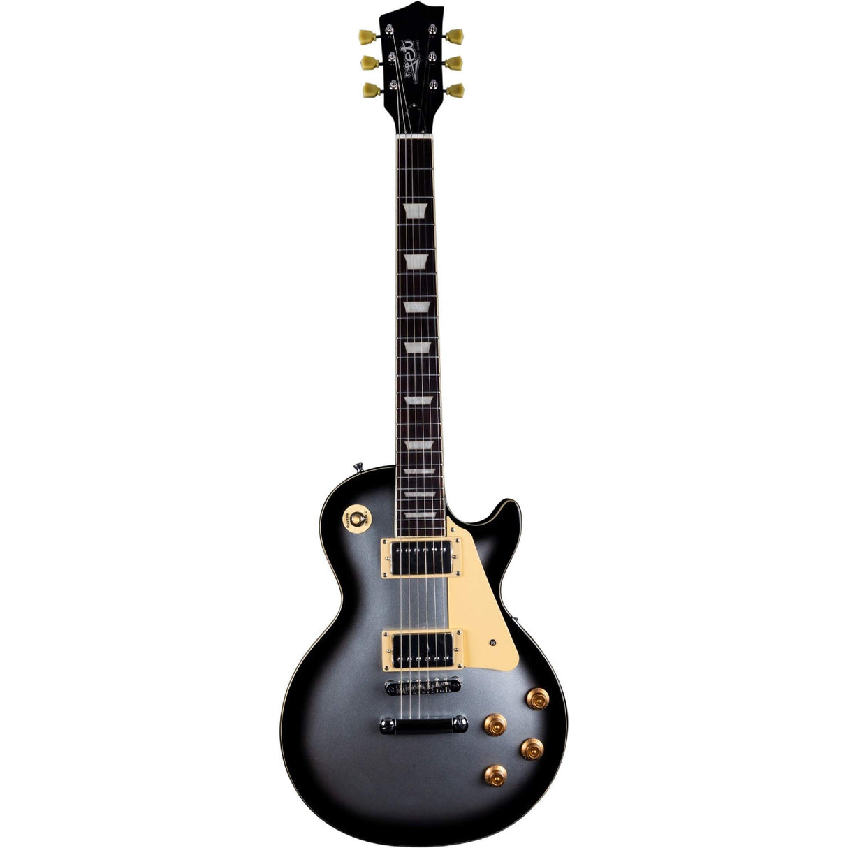 JET JL-500 SLB L-style Elektrische Gitaar HH Stop Tailpiece Rosewood Toets Silverburst