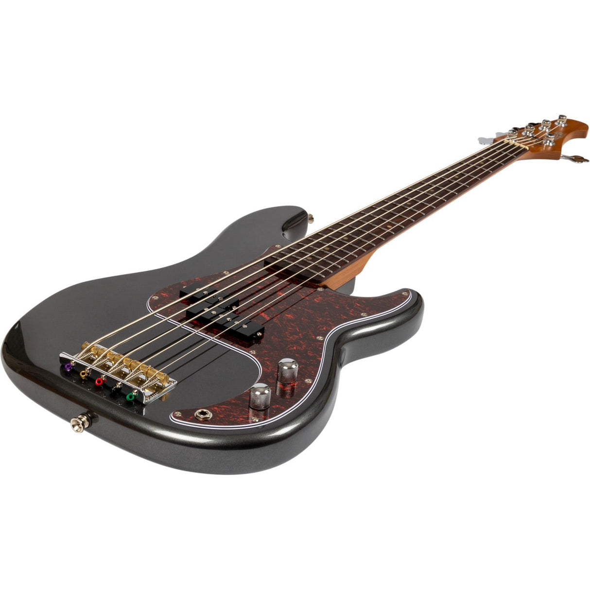 JET JPB-305 CRC PB-style 5-snarige Elektrische Bas Rosewood Toets Charcoal