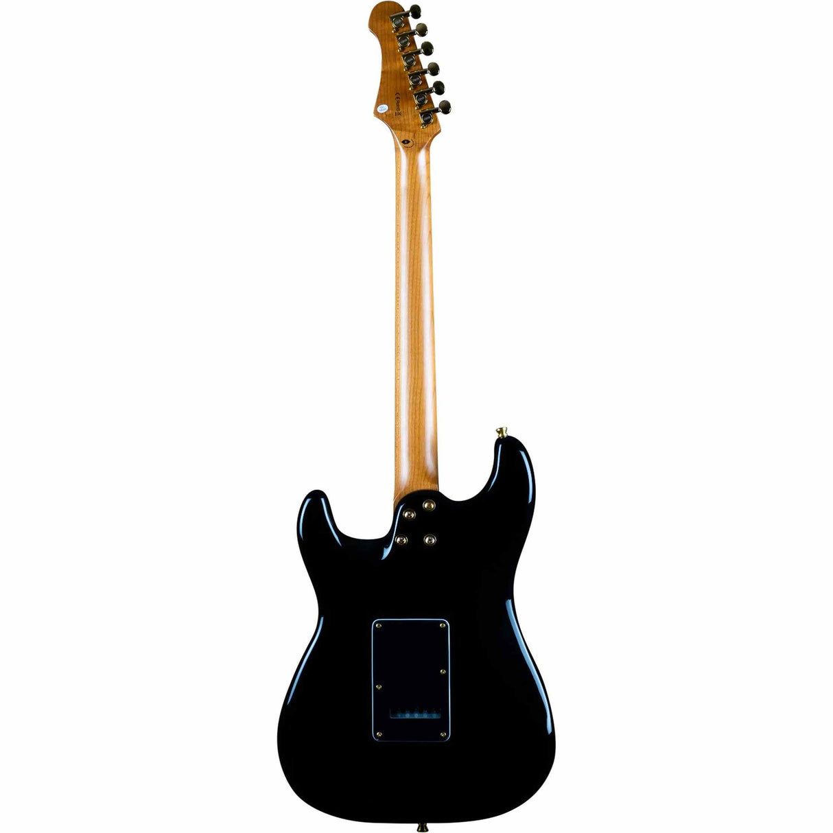 JET JS-400 BK G S-style Elektrische Gitaar HSS Tremolo Goud Hardware Zwart