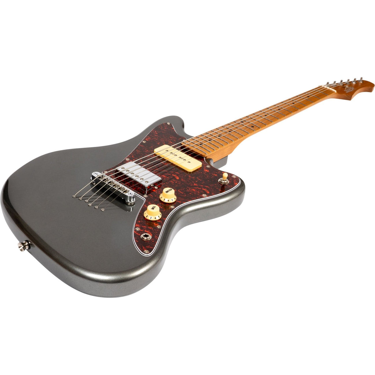 JET JJ-350 Charcoal Baritone Elektrische Gitaar - Charcoal