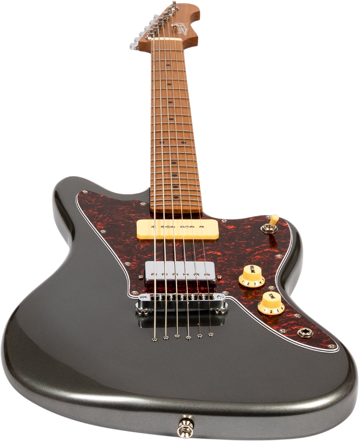 JET JJ-350 Charcoal Baritone Elektrische Gitaar - Charcoal