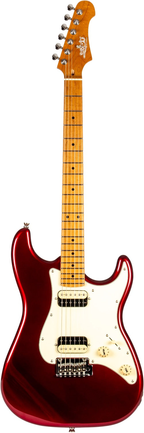JET JS-400 CAR HH ST Style Elektrische Gitaar - Candy Red