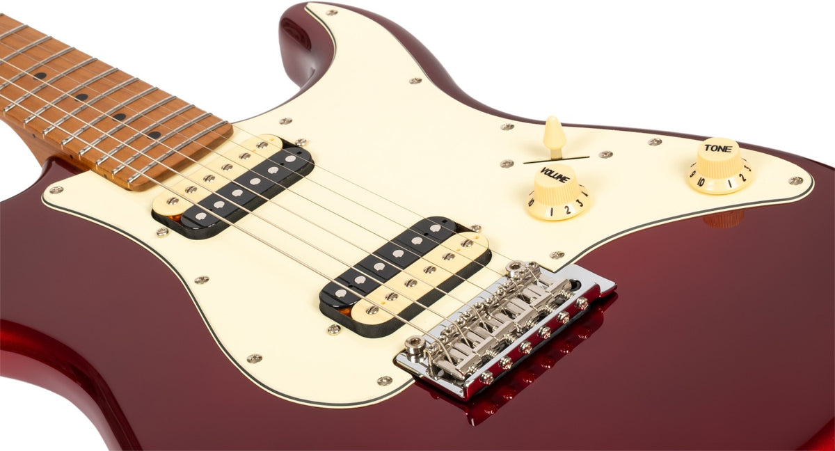 JET JS-400 CAR HH ST Style Elektrische Gitaar - Candy Red