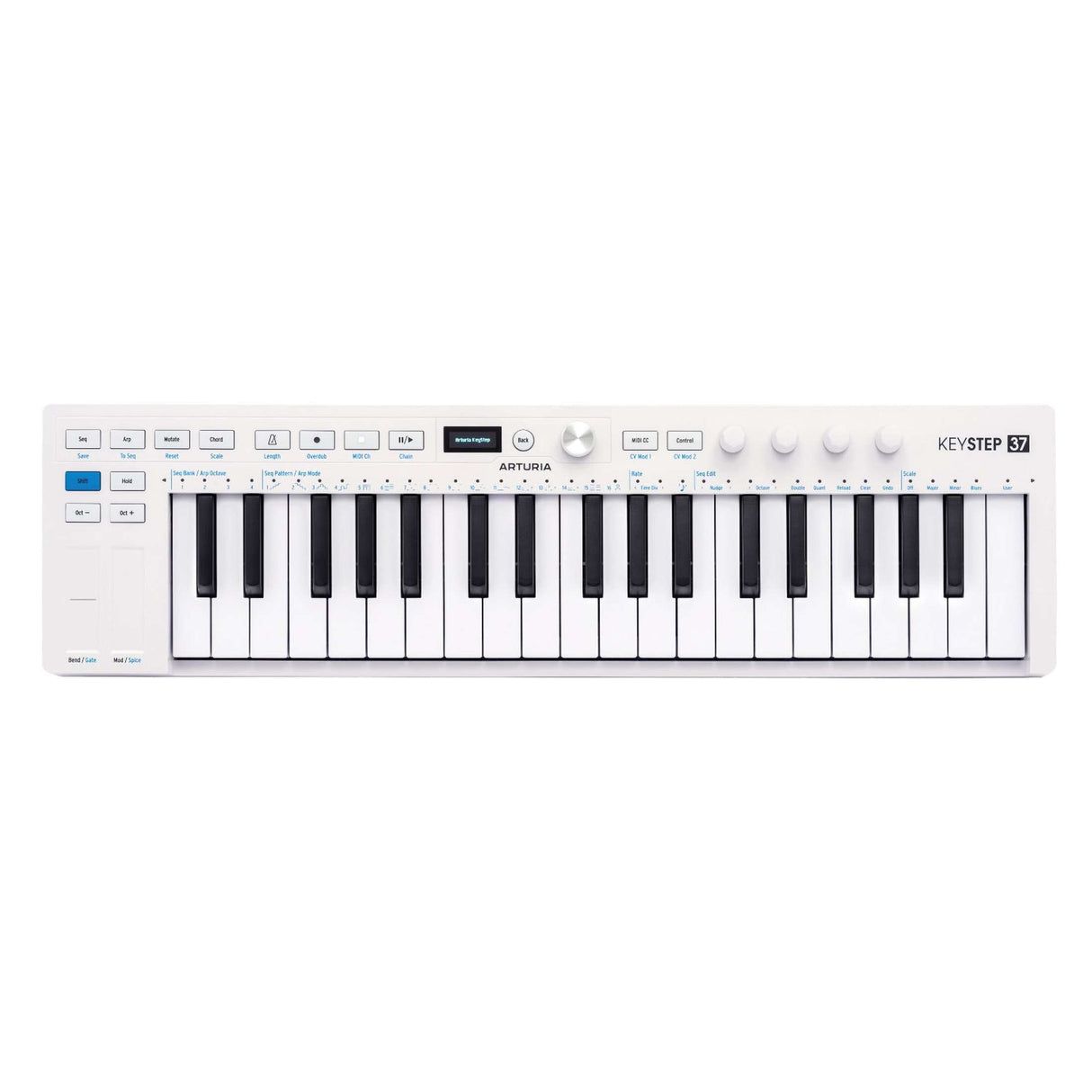 Arturia KeyStep 37 mk2 MIDI controller met 37 toetsen, sequencer en CV/Gate