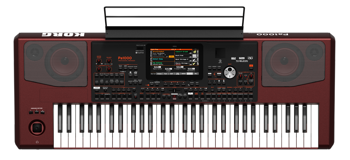 KORG PA1000 Entertainer Keyboard – 61 toetsen, 2x33W speakers, touchscreen en sampler