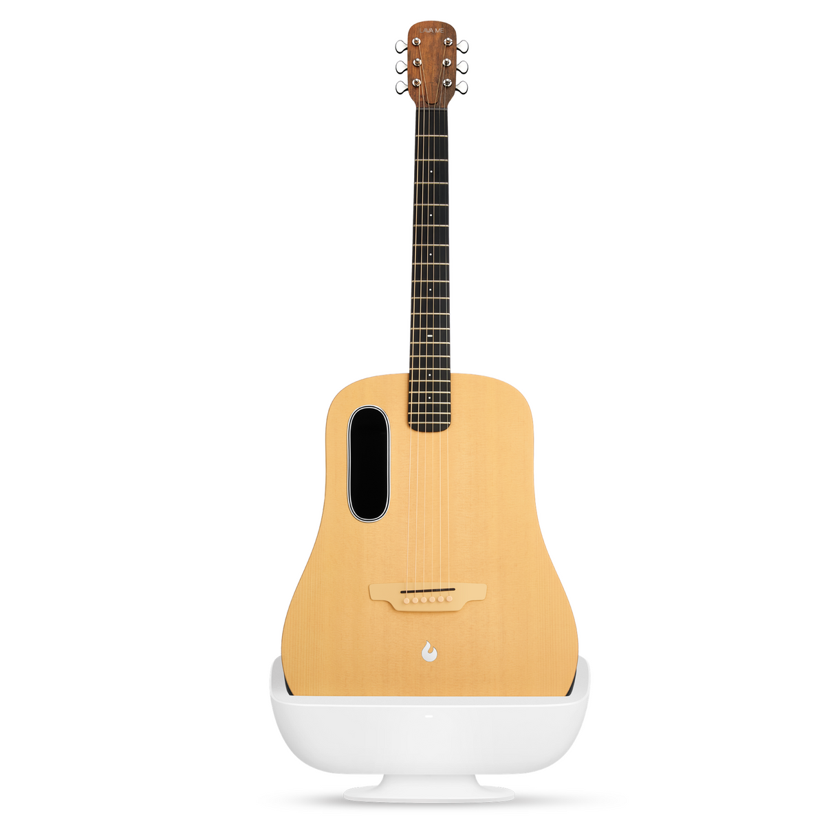 LAVA Space Charging Dock voor LAVA ME Spruce 41 inch, draadloos oplaadstation en gitaarstandaard, Space White