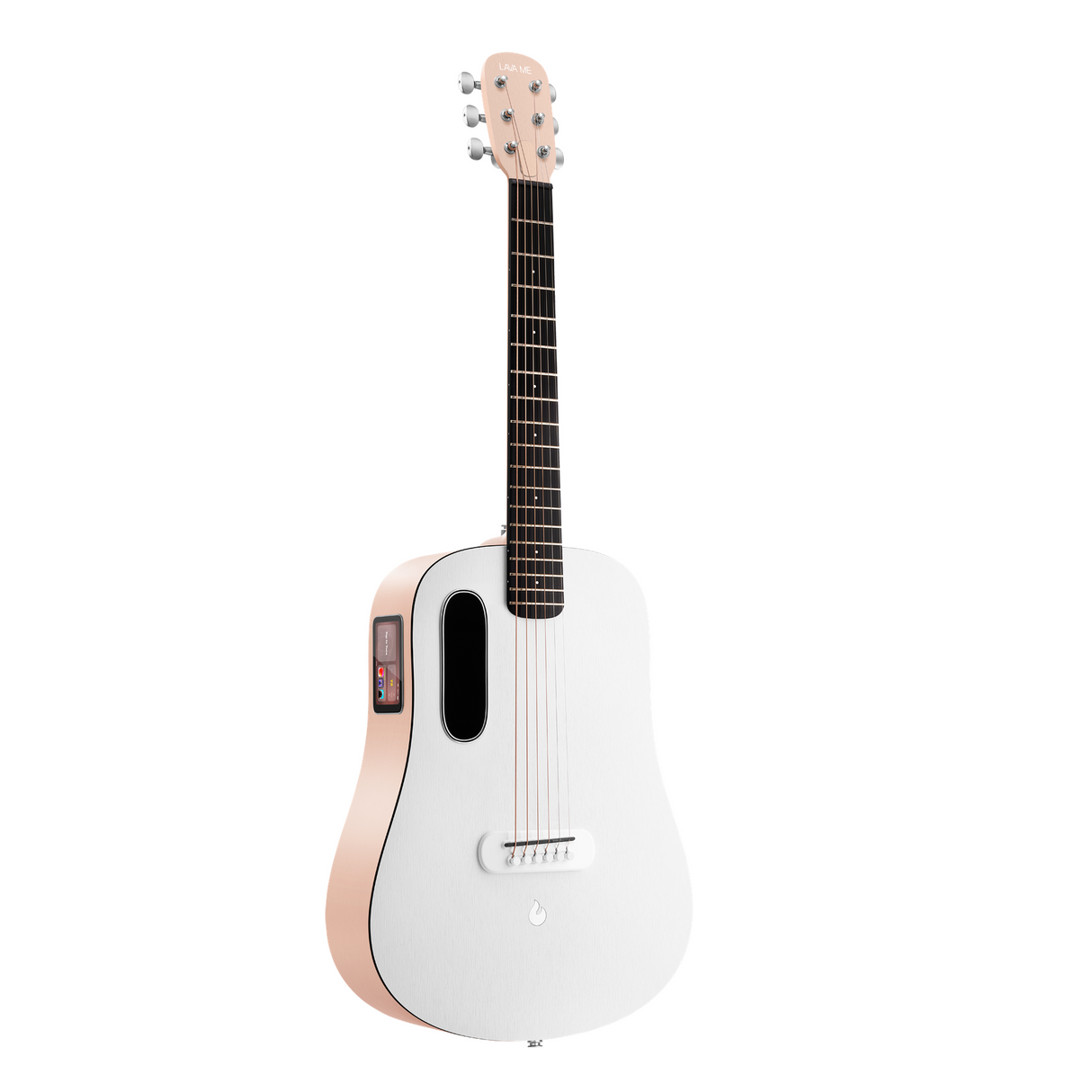 LAVA ME Play Frost White/Light Peach – Smart Gitaar met Hilava 2.0 en Tas