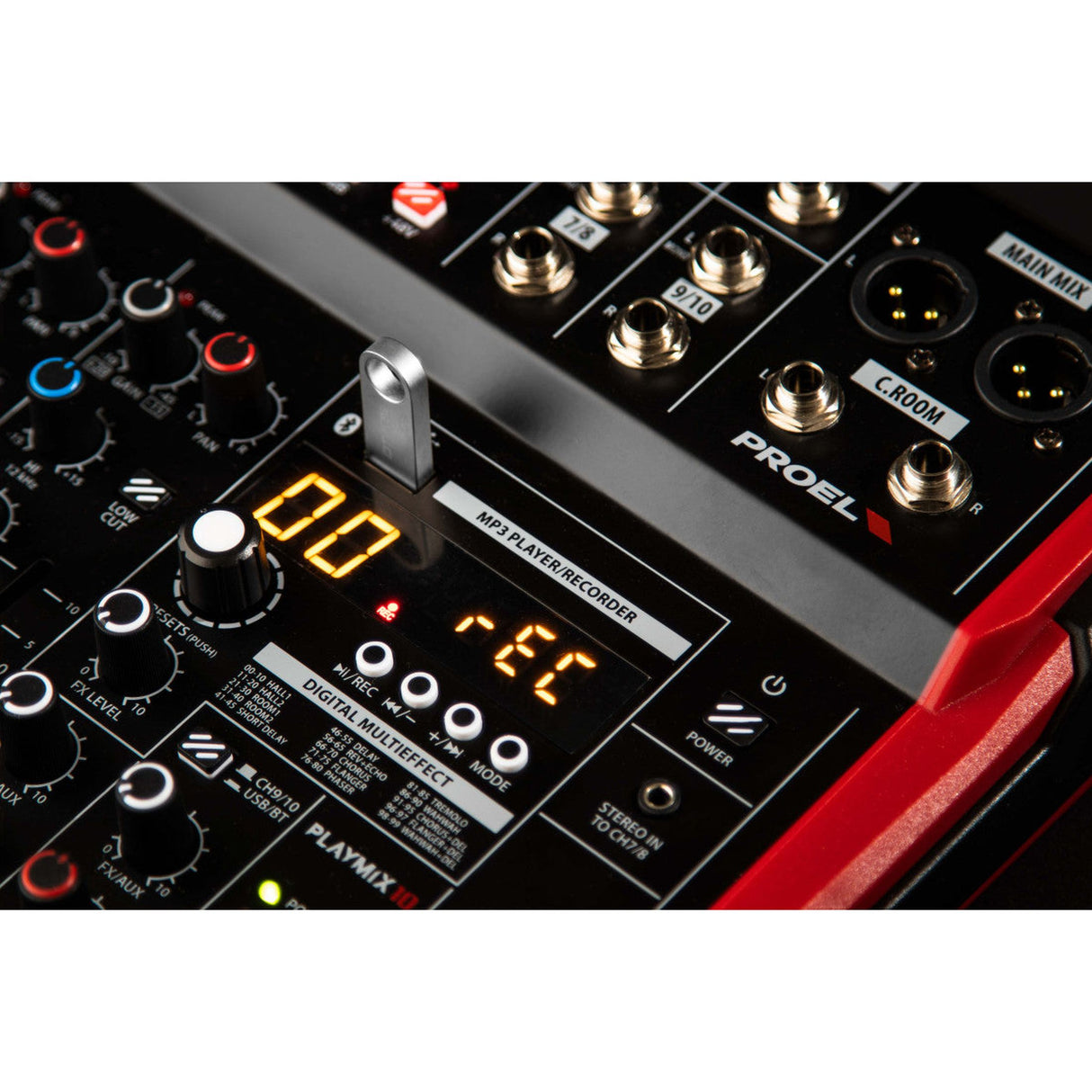 Proel PLAYMIX6 6-kanaals mixer met DSP, USB en Bluetooth