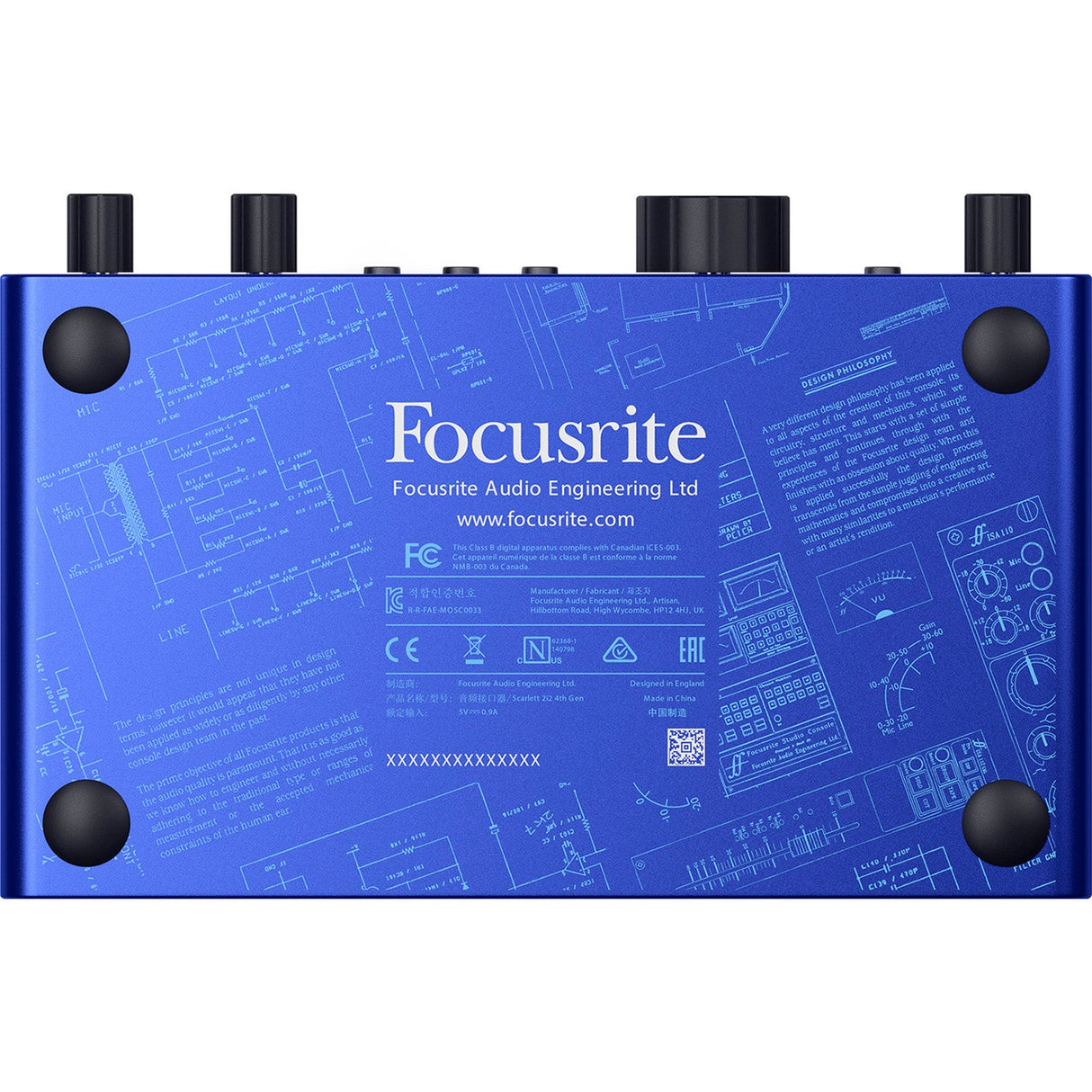 Focusrite Scarlett 2i2 Anniversary Edition Limited Edition Audio Interface Blauw