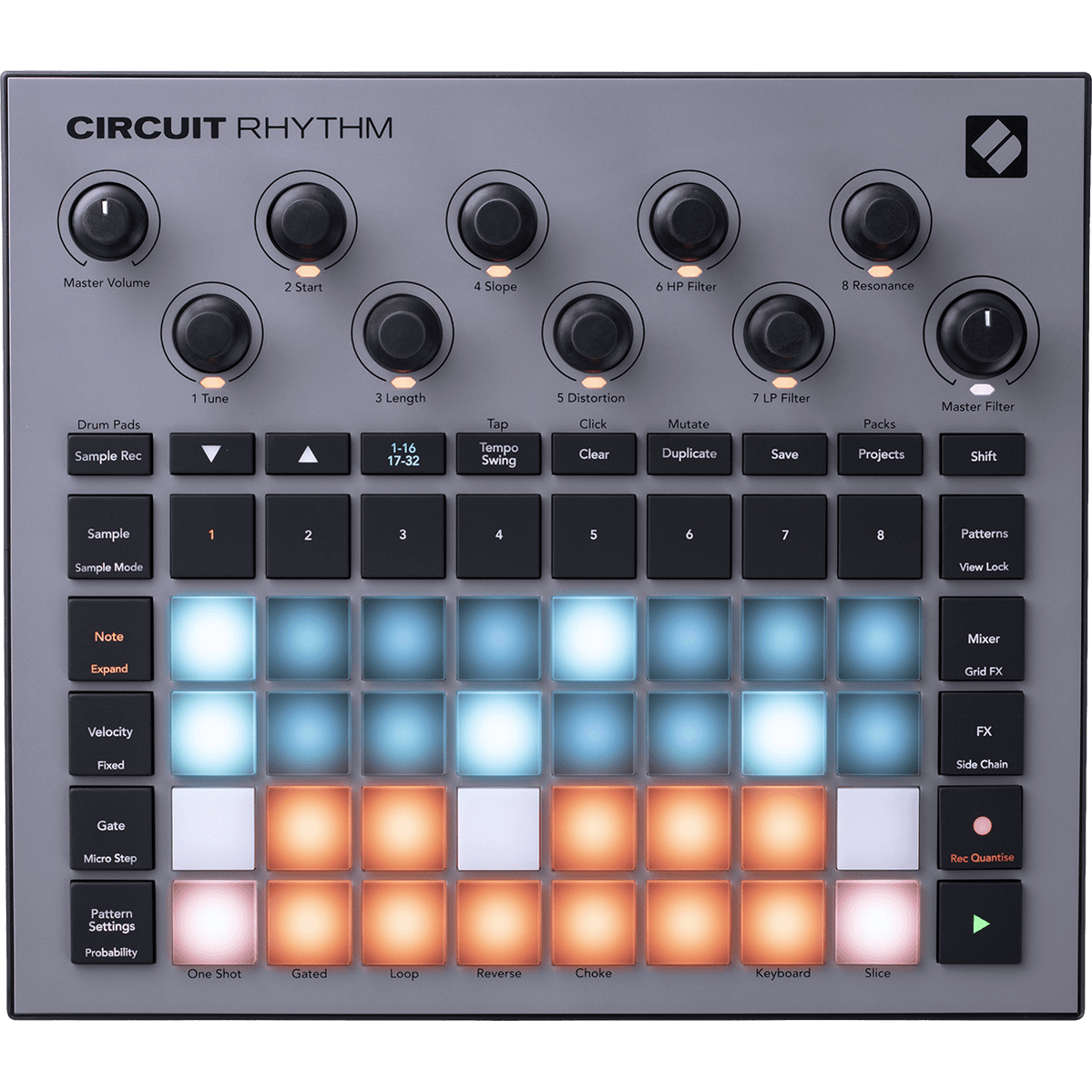 Novation Circuit Rhythm – Sampler & Sequencer met 8 Tracks en Effecten