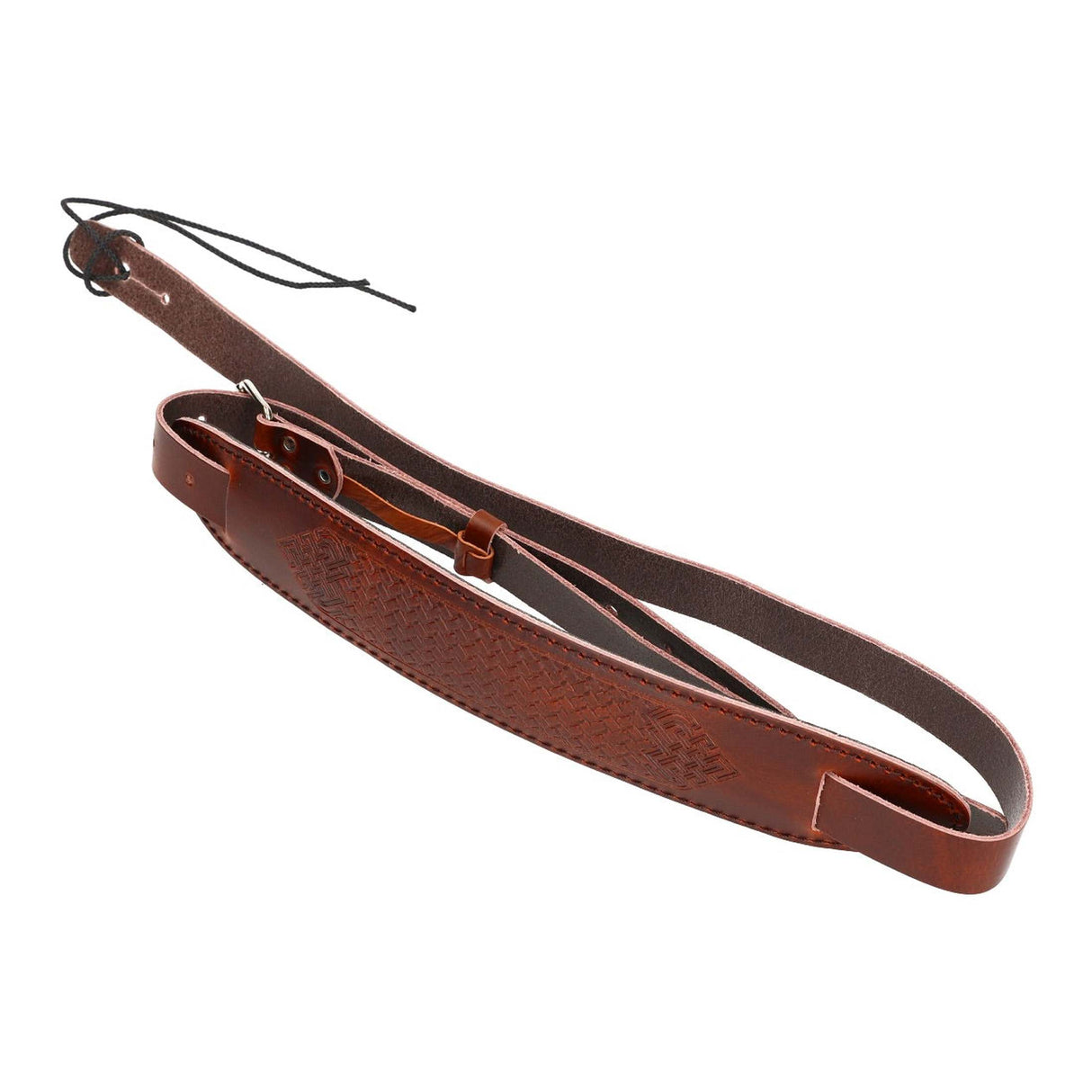 Flight S58 Brown Leather Ukulele Strap EU Handmade with Adjustable Length