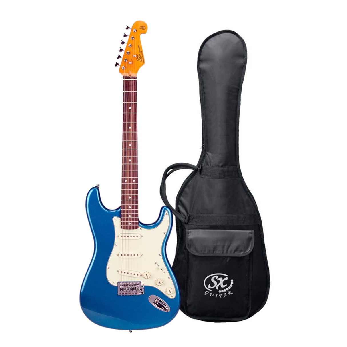 SX SST62-LPB Retro Series Elektrische Gitaar Lake Placid Blue