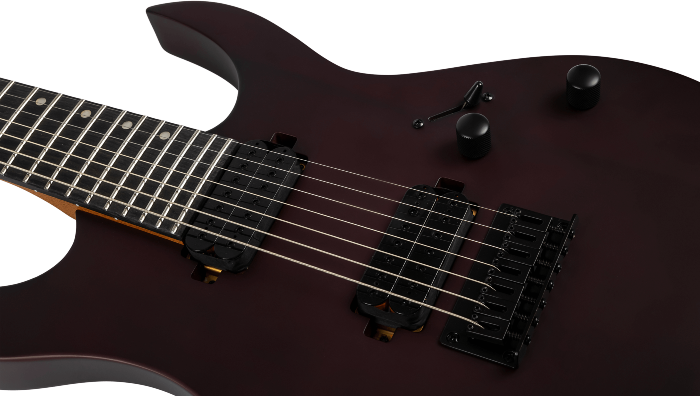 Spira Guitars S-407 MWR Satin Wine red elektrische gitaar
