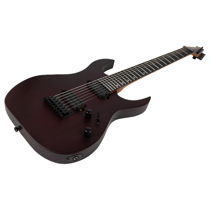 Spira Guitars S-407 MBK Satin Black elektrische gitaar