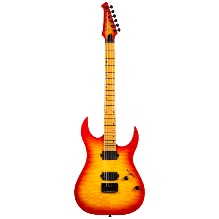 Spira Guitars S-500 QFB Fireburst elektrische gitaar