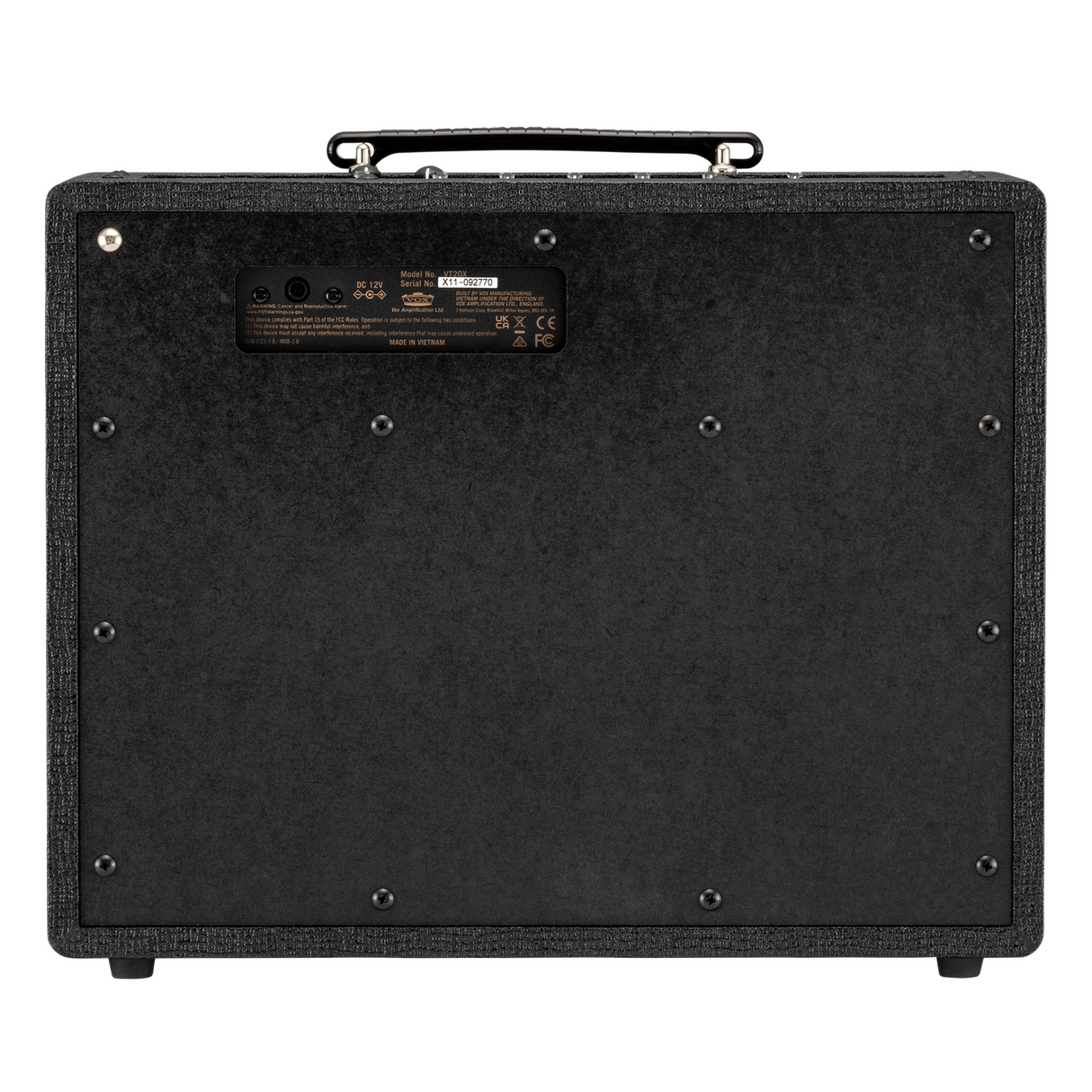 VOX VT20X Classic Blue gitaarcombo 20W met 12AX7 buis en 8 inch speaker