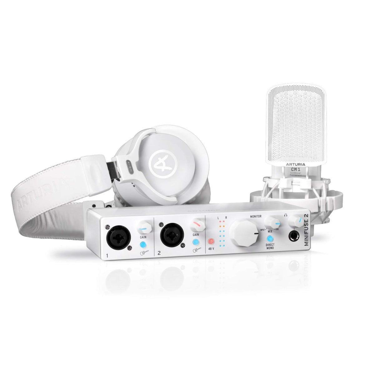 Arturia MiniFuse Recording Pack White Opnamepakket met Audio Interface