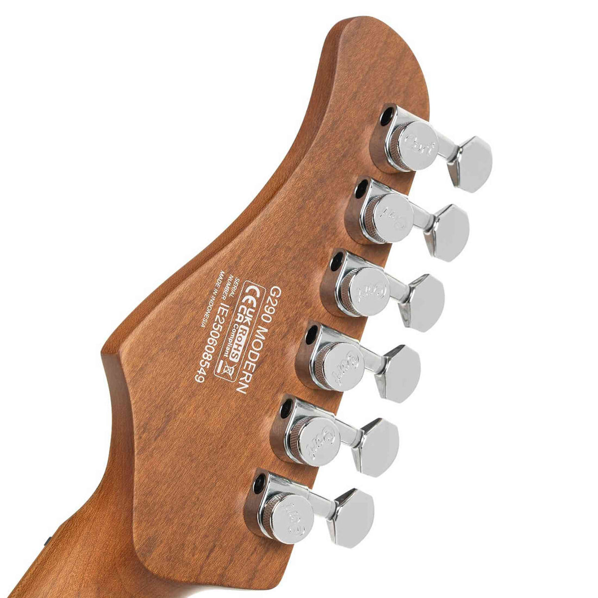 Cort G290 Modern DR Elektrische Gitaar HSS Roasted Maple Dusty Rose met Seymour Duncan TB4