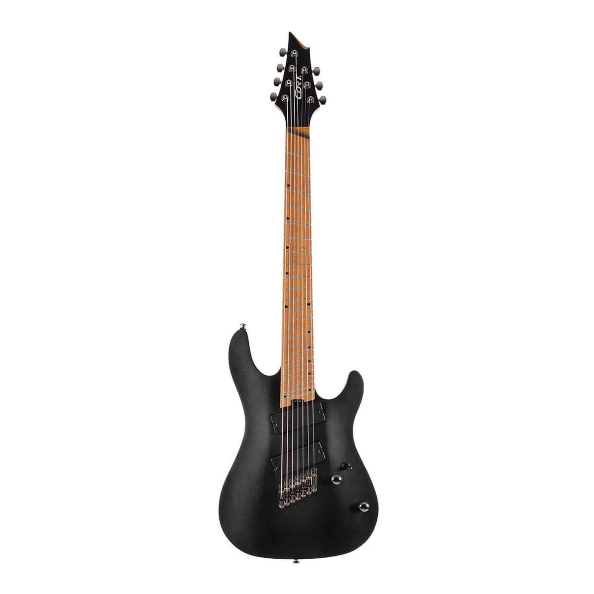 Cort KX307 Multi Scale OPBK 7-Snarige Elektrische Gitaar Mahonie Roasted Maple Open Pore Black