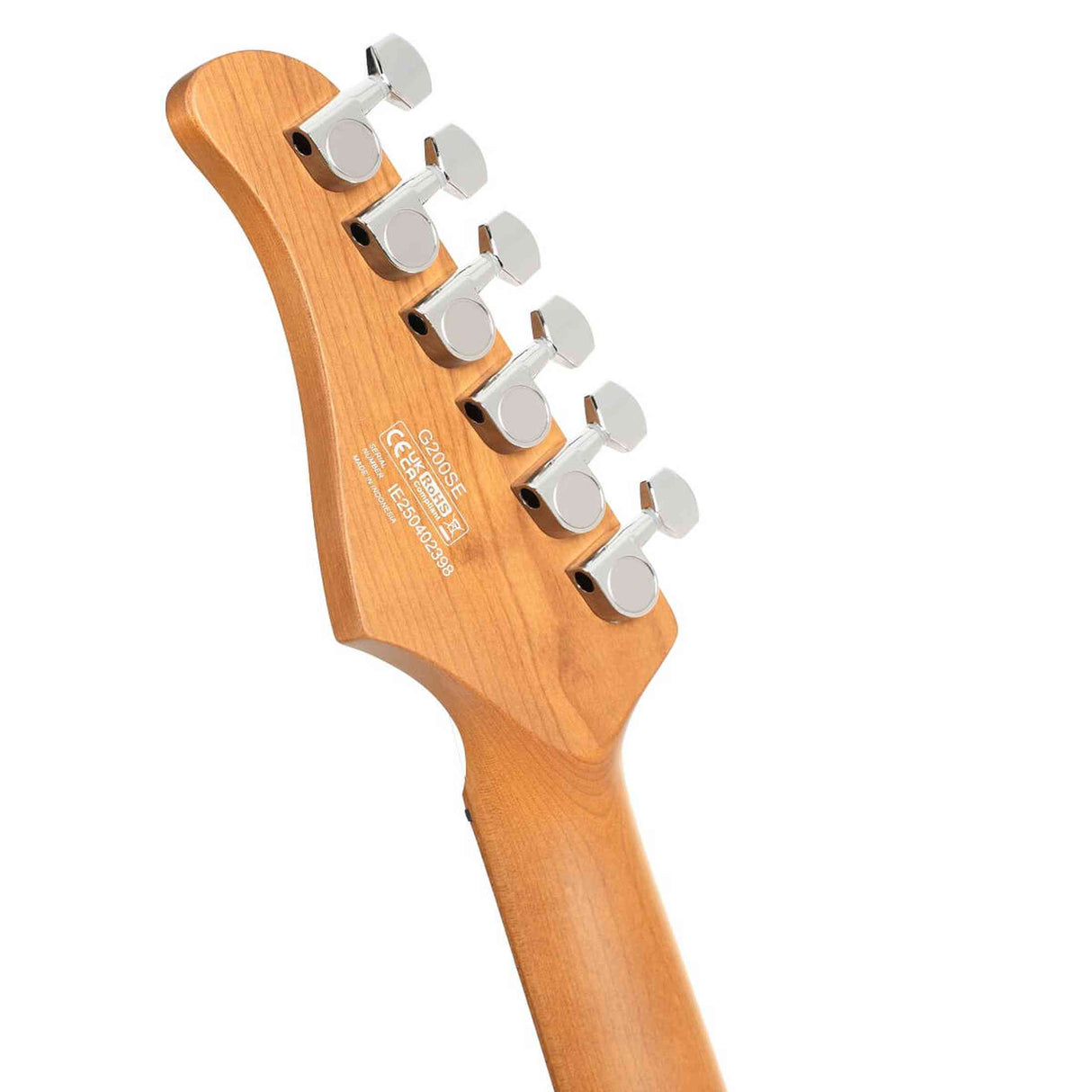 Cort G200SE SRD Elektrische Gitaar HSS Populier met Roasted Maple Hals Scarlet Red en Tremolo