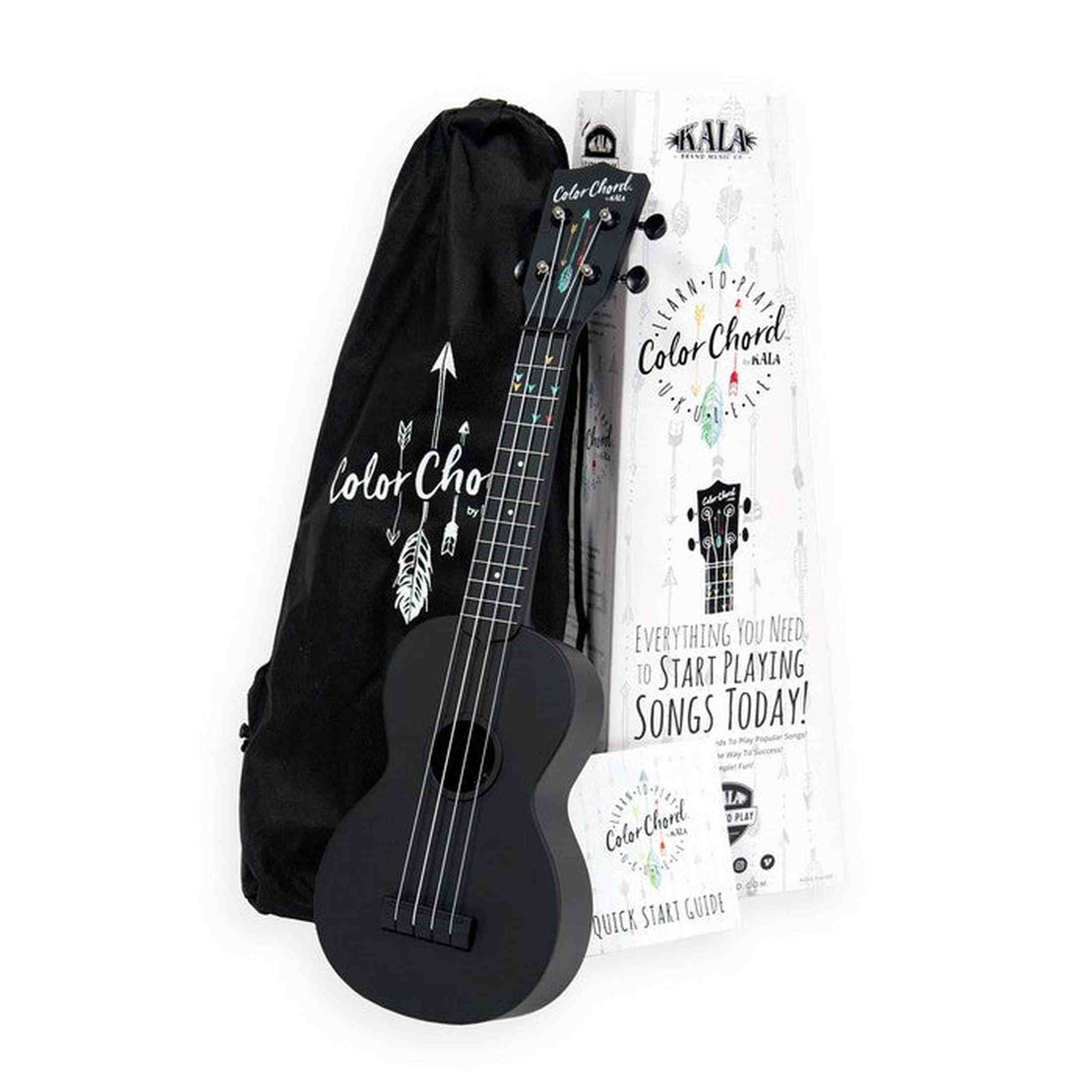 Kala Learn To Play Color Chord™ ukulele starterkit – Soprano, met app, lessen en accessoires