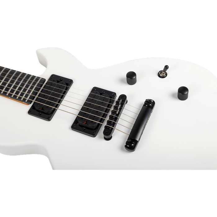 Spira Guitars L-400 MWH Satin White elektrische gitaar LP model