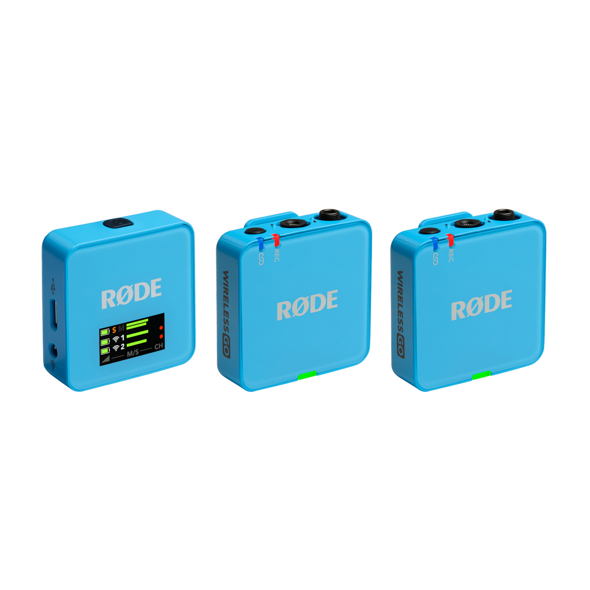 RØDE Wireless GO Gen 3 Blue draadloos microfoonsysteem met 32 bit float en 260 m bereik