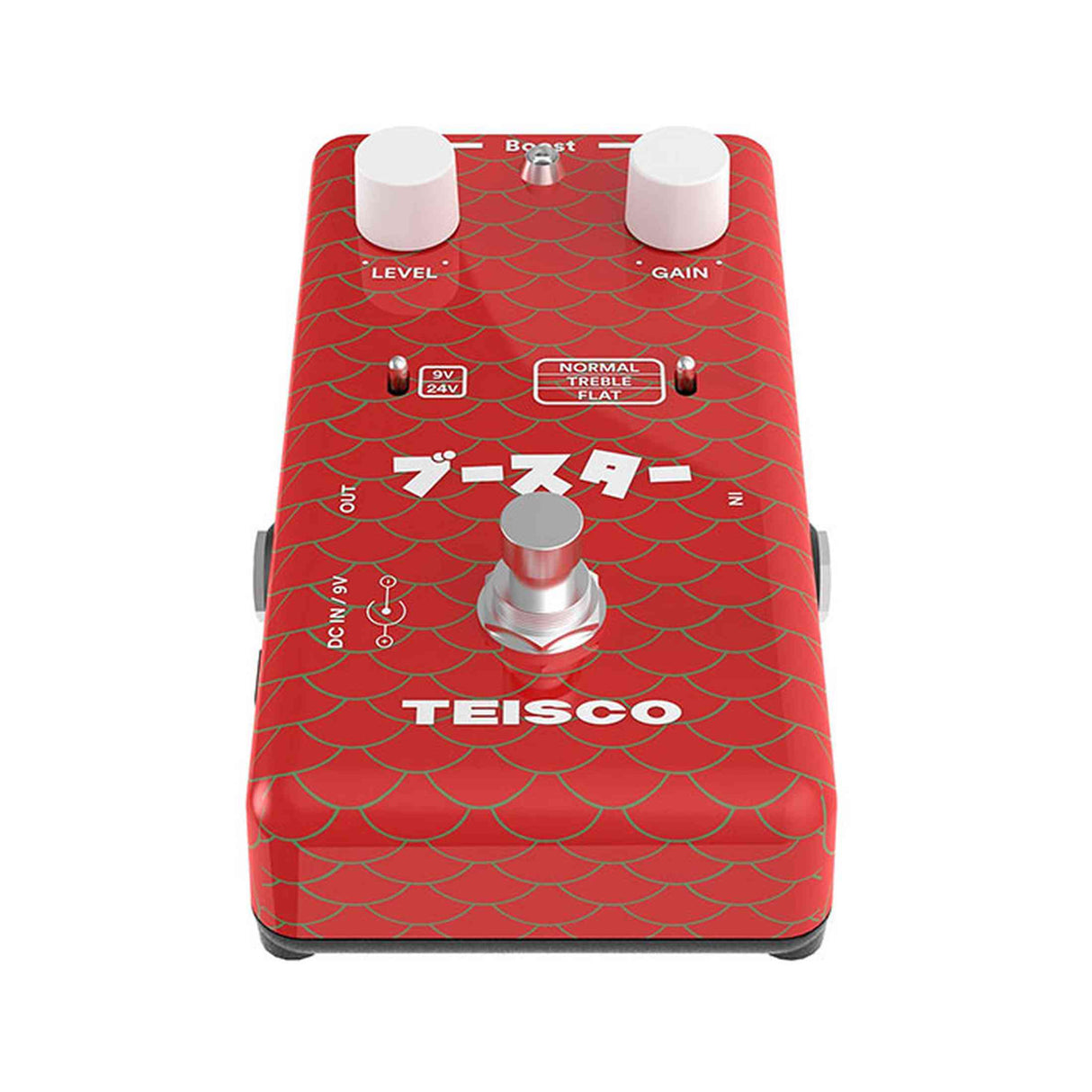Teisco Boost FET boostpedaal met 9V/24V schakeling en bufferfunctie