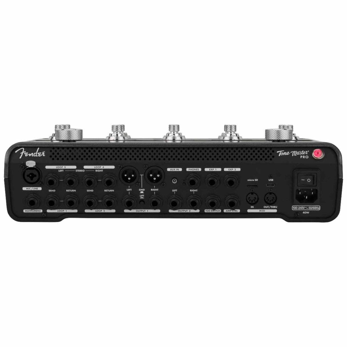 Fender Tone Master Pro Multi-effectpedaal, touchscreen, looper en 100+ amps/effecten