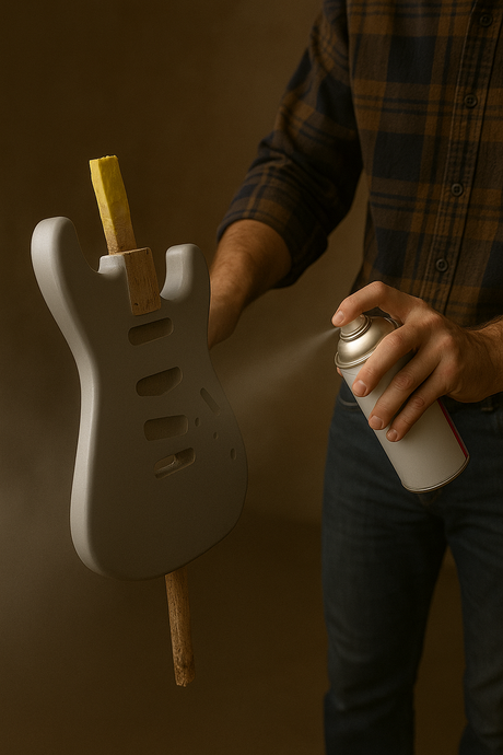 Hoe breng je laklagen netjes aan op een gitaar?