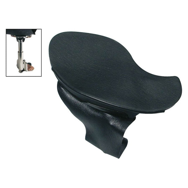 Wolf KH-61 chinrest for violin and viola 'maestro'-model, metal black, nappa, patented screws