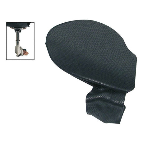 Wolf KH-72 chinrest for violin and viola 'classic'-model, metal black, nappa, patented screws