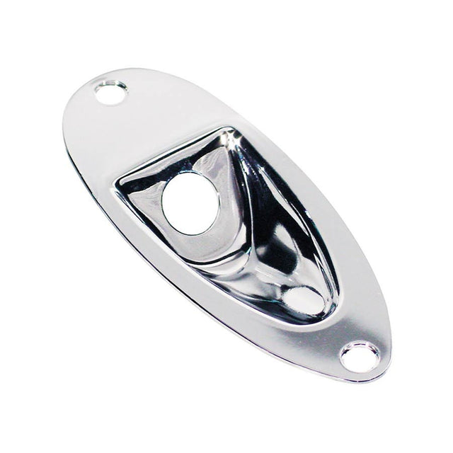 Boston JP-2-C recessed jack plate, Stallion, metal, chrome