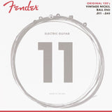 Fender F-150M snaren set elektrisch, pure nickel, medium, 011-014-018-025-038-048