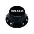 Boston KB-244-V Bell Knop - Zwart voor Inch Type Pot Shaft