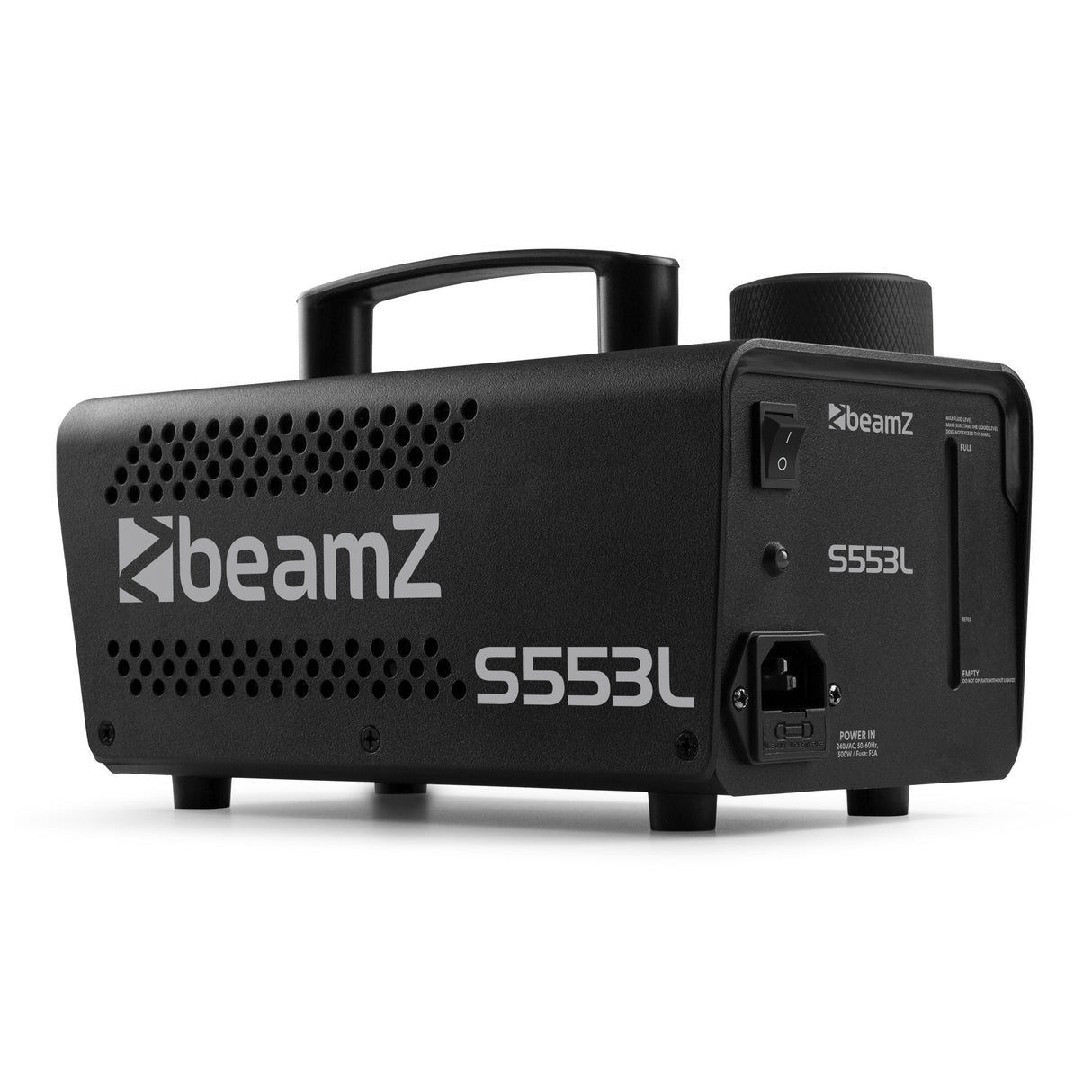 beamZ S553L Rookmachine met RGB LED's en Draadloze Afstandsbediening – 550W