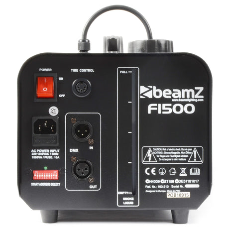 beamZ F1500 Fazer 1500W met DMX en Timercontroller – Continue Nevel