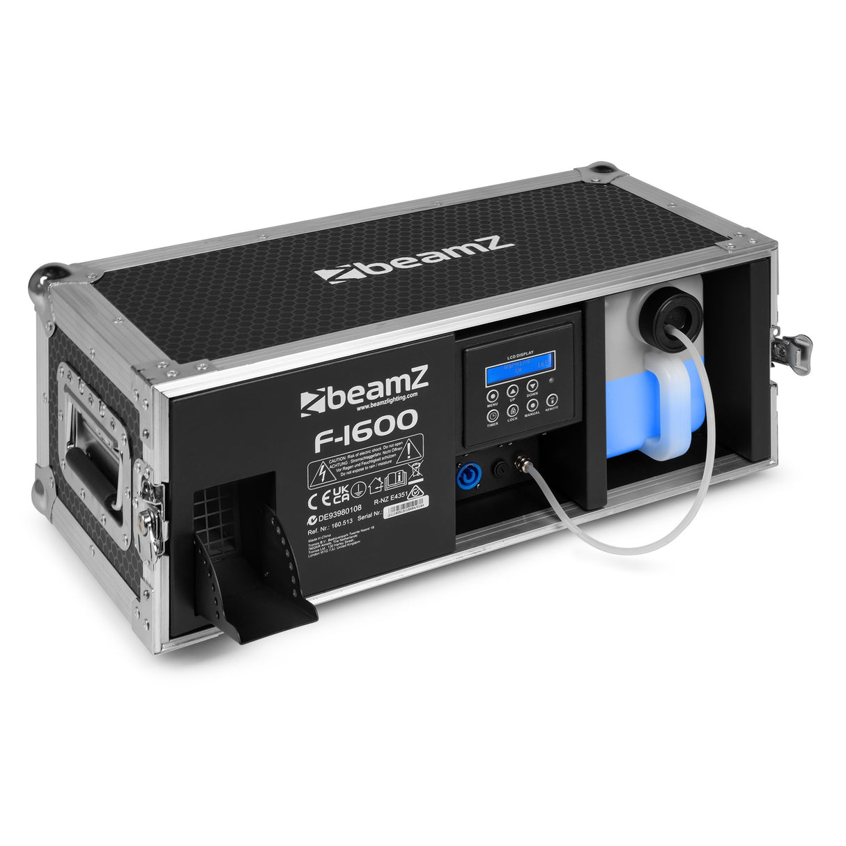 beamZ F1600 Fazer 1600W in Flightcase met DMX en Instelbare Ventilator