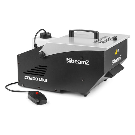 beamZ ICE1200 MKII IJs-Rookmachine 1200W met Laaghangende Rook en 1.3L Tank