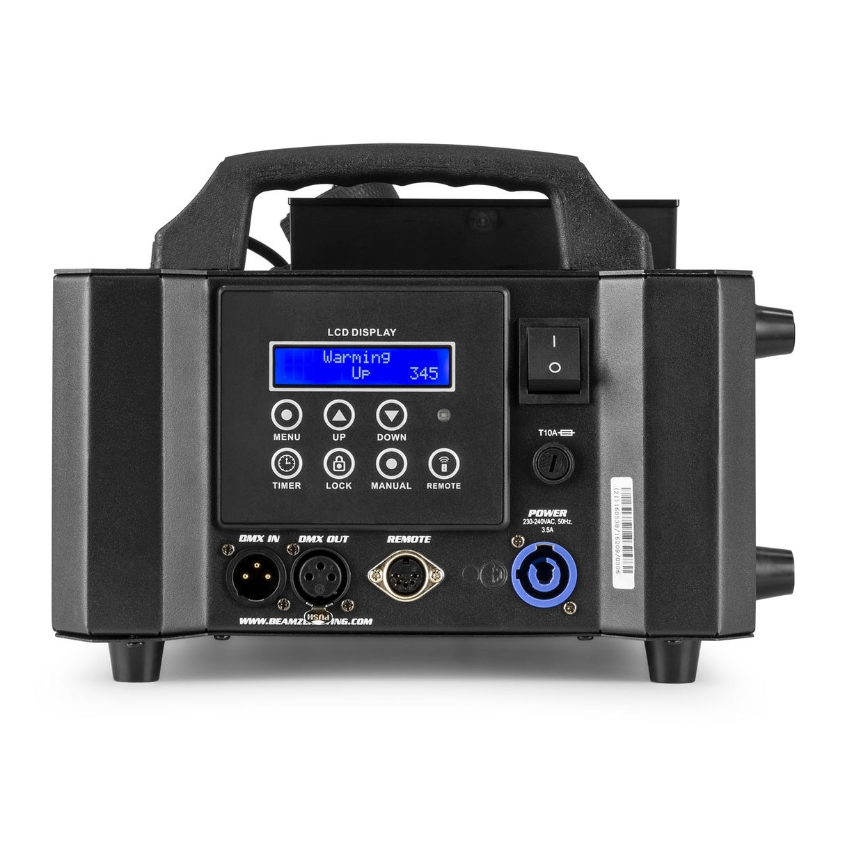 beamZ Blaze 800 Rookmachine met RGBA LED’s – 800W, DMX & LCD-bediening