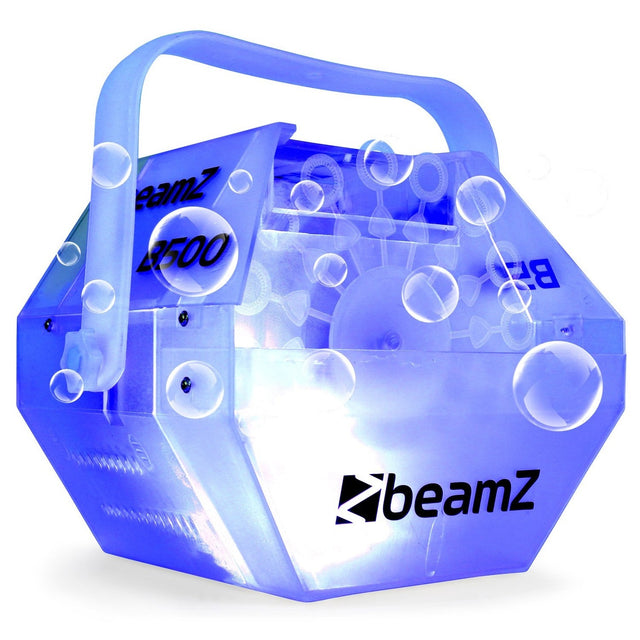 beamZ B500LED Bubbelmachine met RGB LED-verlichting – Compact en Transparant