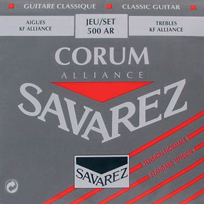Savarez 500-AR snaren set classic, KF composite fiber, silverwound Corum basses, normal tension