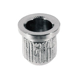 Boston TB-07-C string ferrules, Teaser, 8,2mm diameter x 9,5mm, 6-pack, chrome