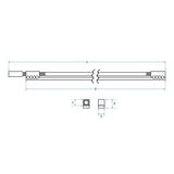 Boston TRO-460-K Halspen Truss Rod 460 mm 6 mm Staaf Single Action Inbus 4 mm