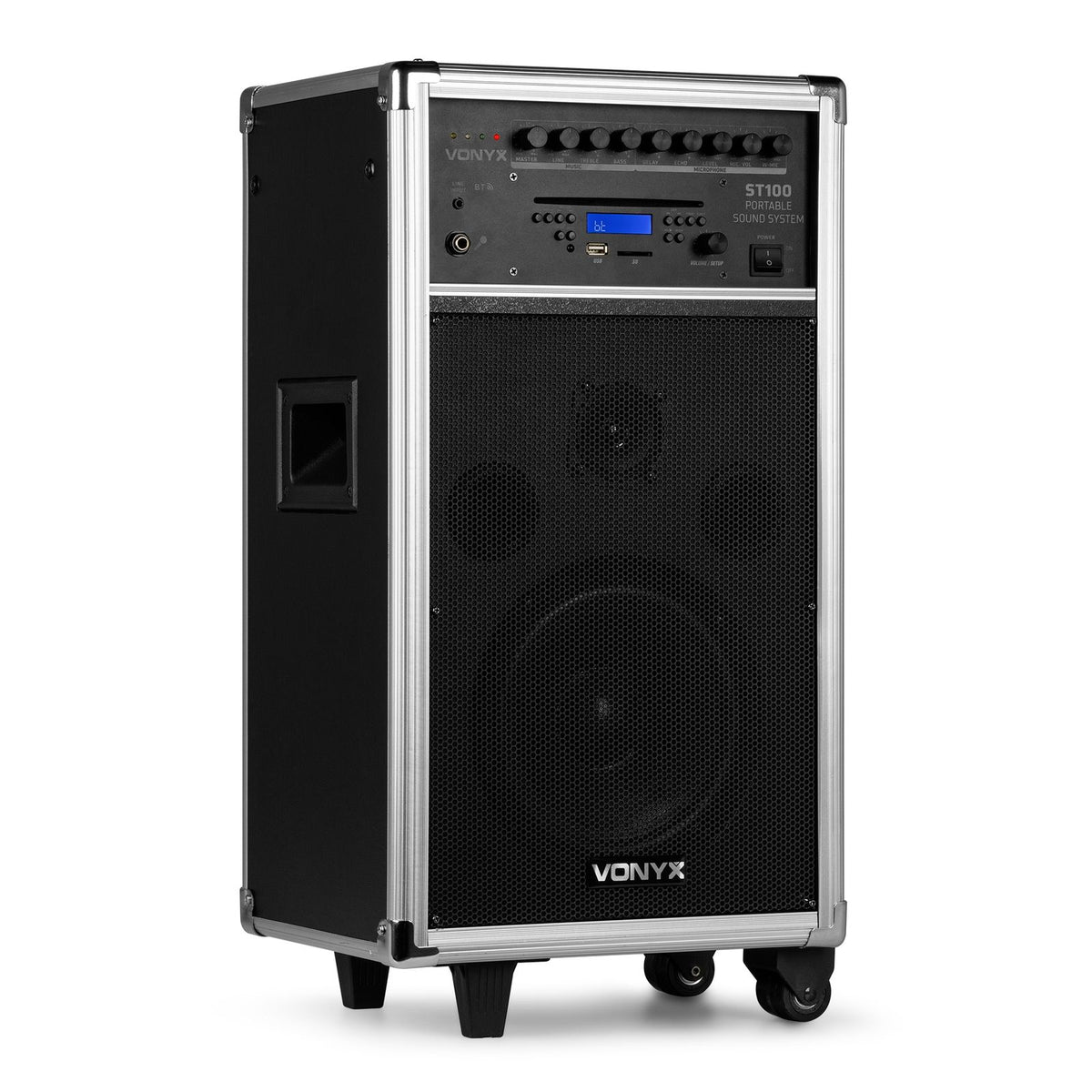 Vonyx ST100 MK2 Draagbaar geluidssysteem 8" BT/CD/MP3/UHF