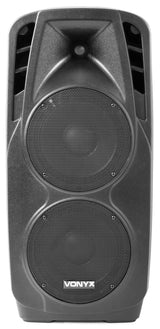 Vonyx SPX-PA9210 Draagbaar geluidssysteem ABS 2x10"