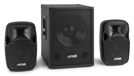 MAX MX700 2.1 Actieve Speakerset 700W met 12 inch Subwoofer en 2x 8 inch Tops