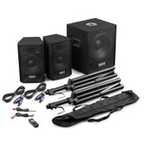 VONYX VX0812BT 2.1 Actieve Speakerset met 12 inch Subwoofer, Bluetooth en 8 inch Satellietspeakers
