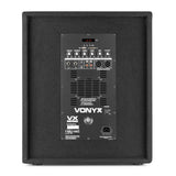 VONYX VX1015BT 1000W 2.1 Actieve Speakerset met 15 inch Subwoofer, Bluetooth en 10 inch Satellietspeakers
